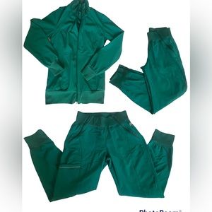 Infinity Winter Green Cargo Jogger Pants and Jacket Set